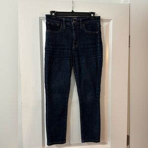 J.Crew 11" high rise skinny dark wash 26